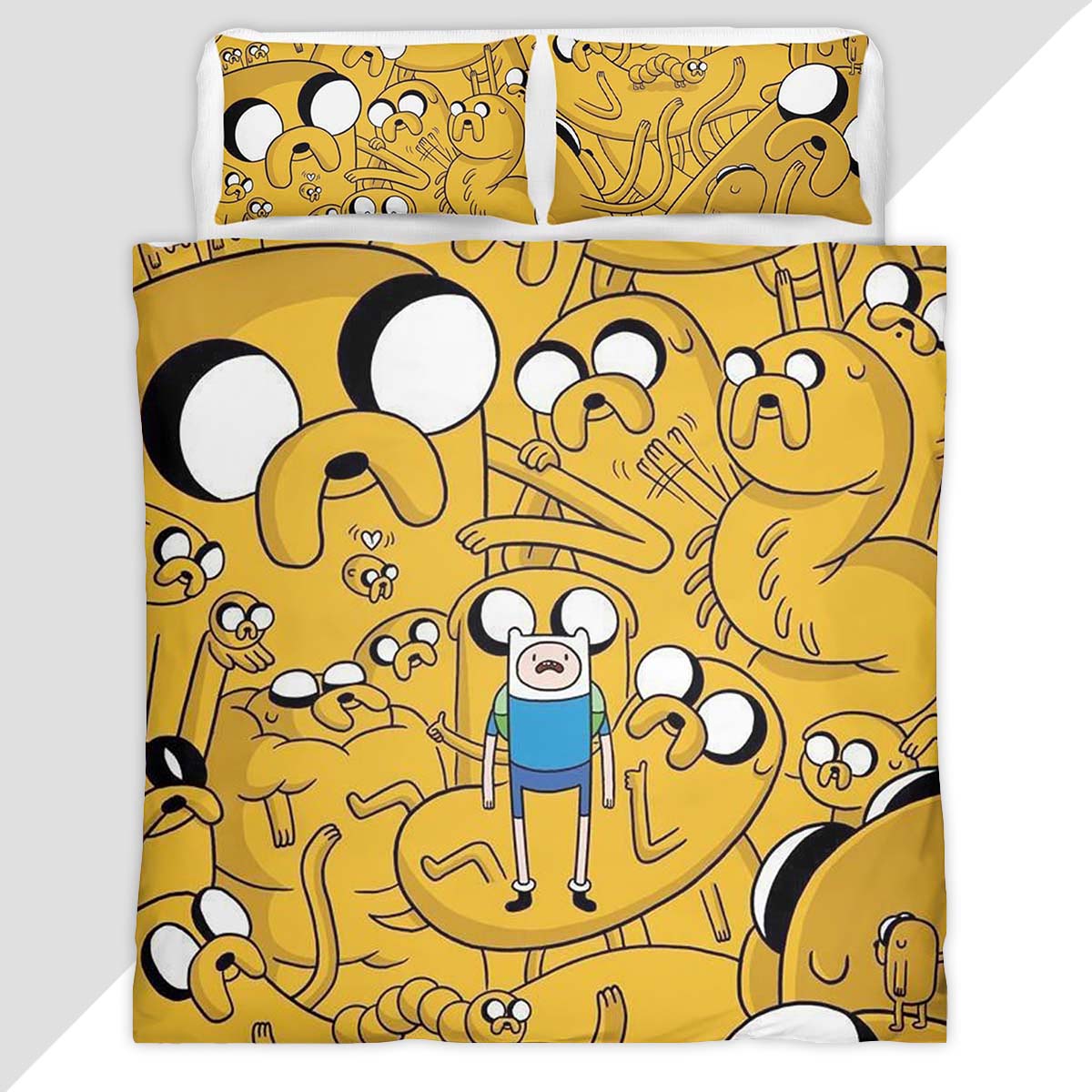 Fortnite Skin Jake the Dog and Finn the Human Duvet Cover - Fortnite Bedding Set