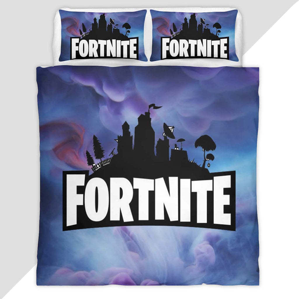 Fortnite Sky and Logo Duvet Cover - Fortnite Bedding Set