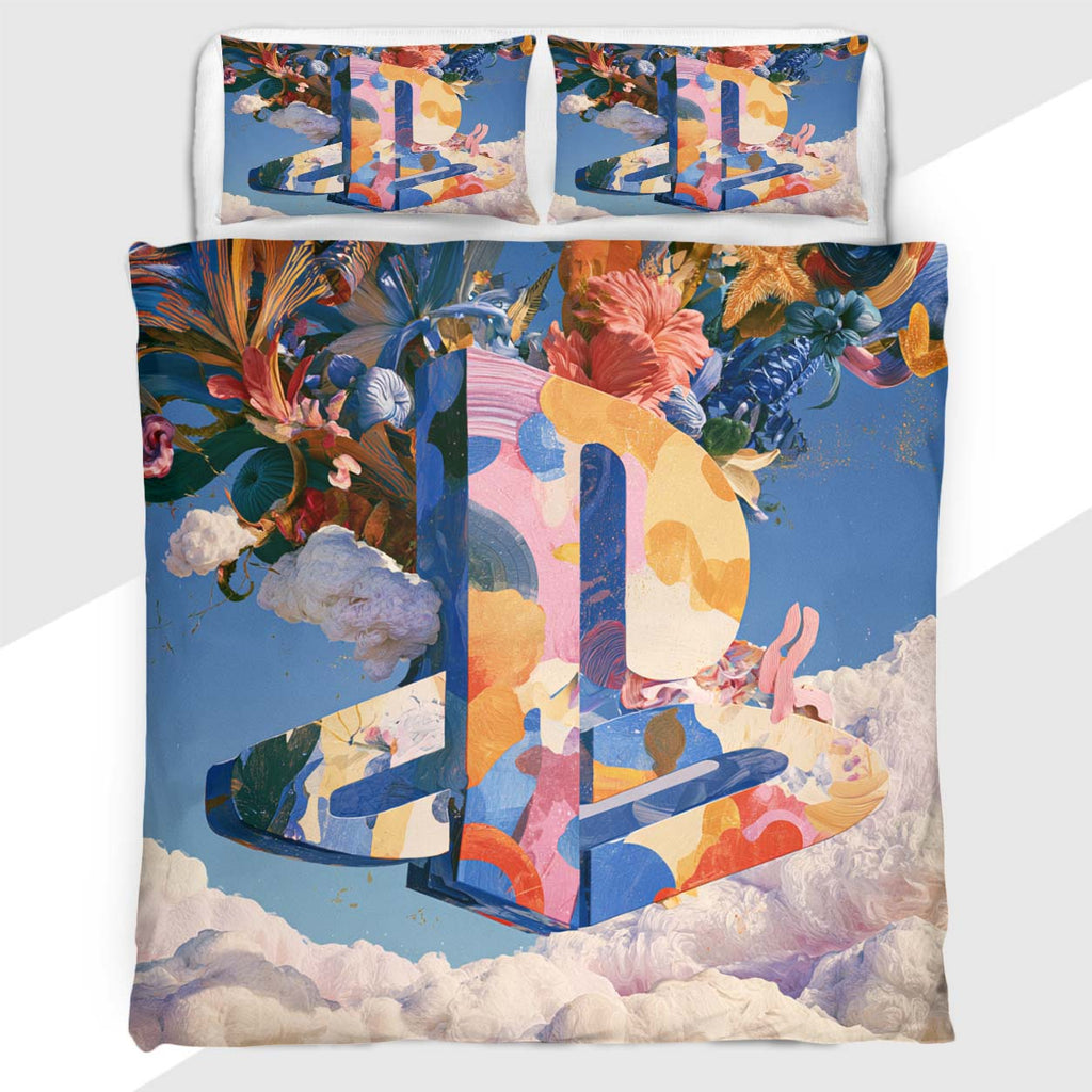 Gamer Duvet Cover Set featuring Surreal PlayStation Sky