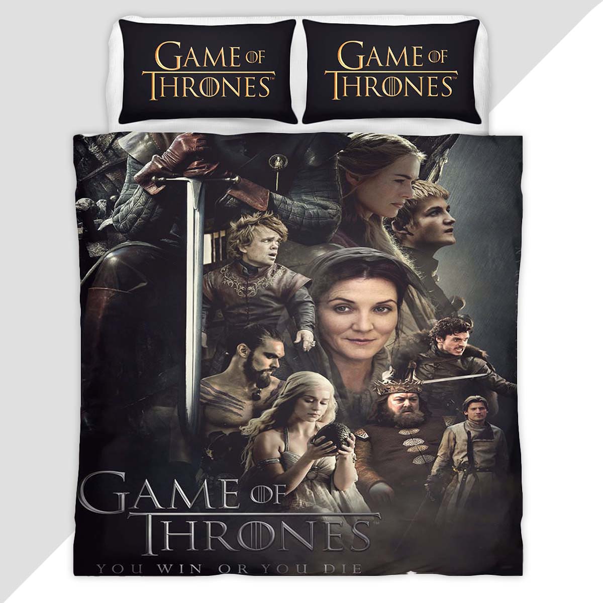 Game Of Thrones All Characters 04 Duvet Cover - Game of Thrones Bedding Set