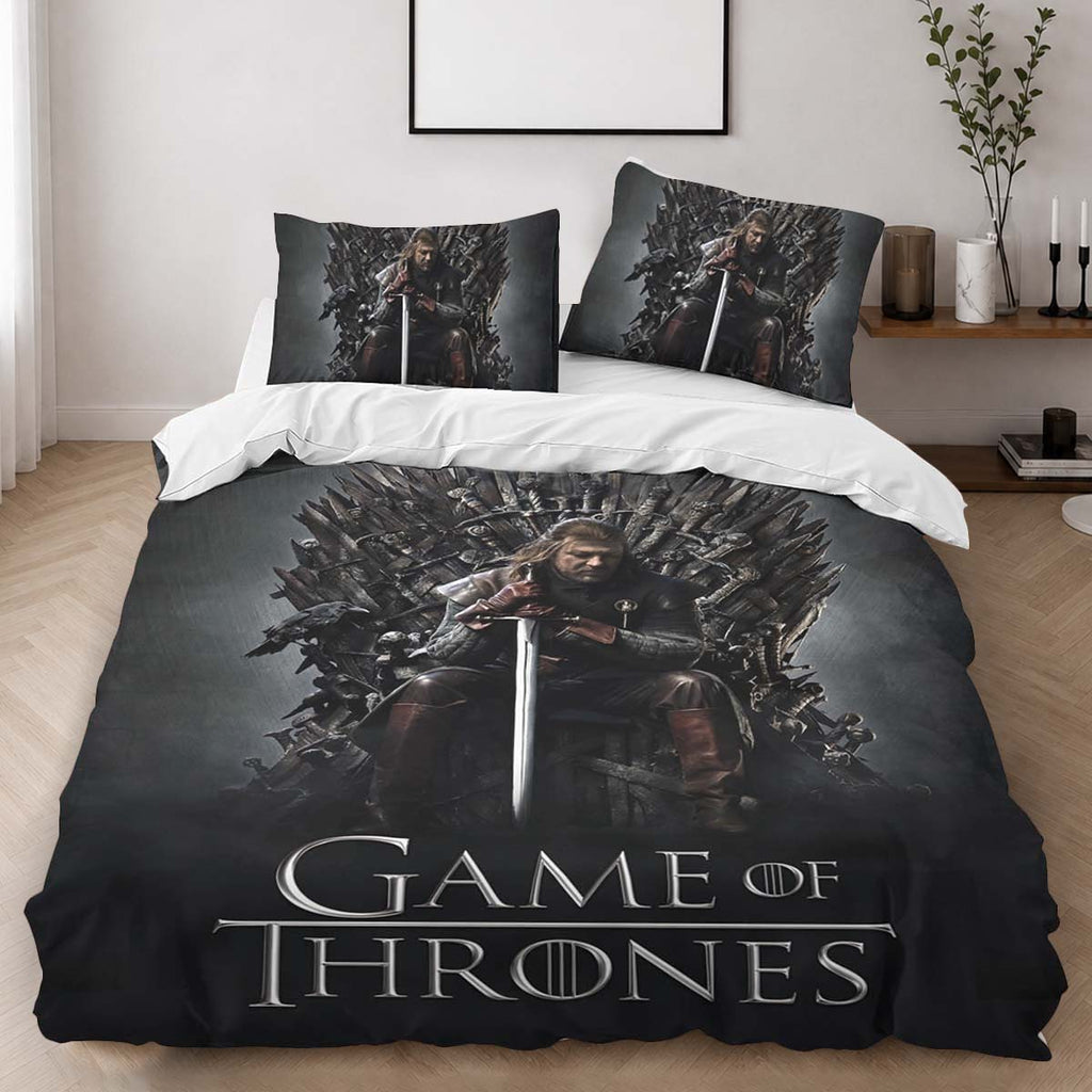 Game Of Thrones Ned Stark 01 Duvet Cover - Game of Thrones Bedding Set 2