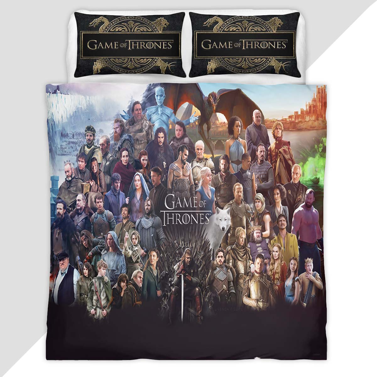 Game of Thrones All Characters 31 Duvet Cover - Game of Thrones Bedding Set