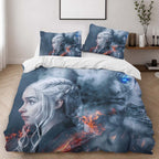 Game of Thrones Daenerys Targaryen Mother of Dragons And White Walker 35 Duvet Cover - Game of Thrones Bedding Set 2