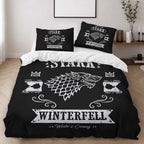 Game of Thrones House Stark Duvet Cover - Game of Thrones Bedding Set 2