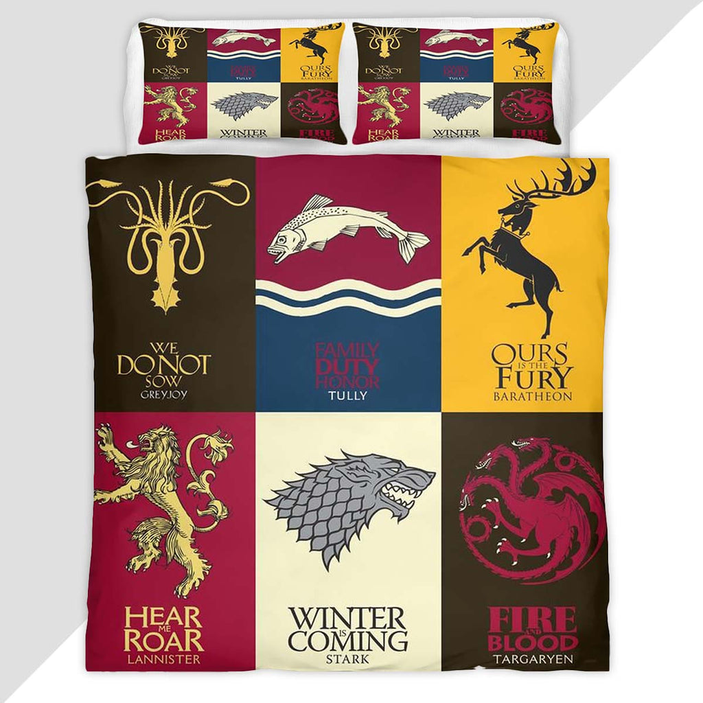 Game of Thrones Houses Duvet Cover - Game of Thrones Bedding Set