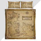 Game of Thrones Map 02 Duvet Cover - Game of Thrones Bedding Set