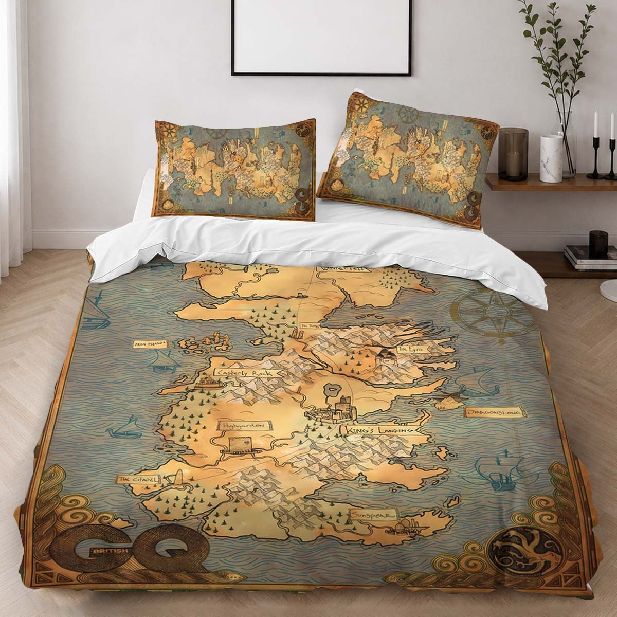 Game of Thrones Map 03 Duvet Cover - Game of Thrones Bedding Set 2