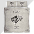 Game of Thrones Stark House Winter Is Coming Duvet Cover - Game of Thrones Bedding Set