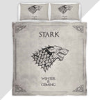 Game of Thrones Stark House Winter Is Coming Duvet Cover - Game of Thrones Bedding Set