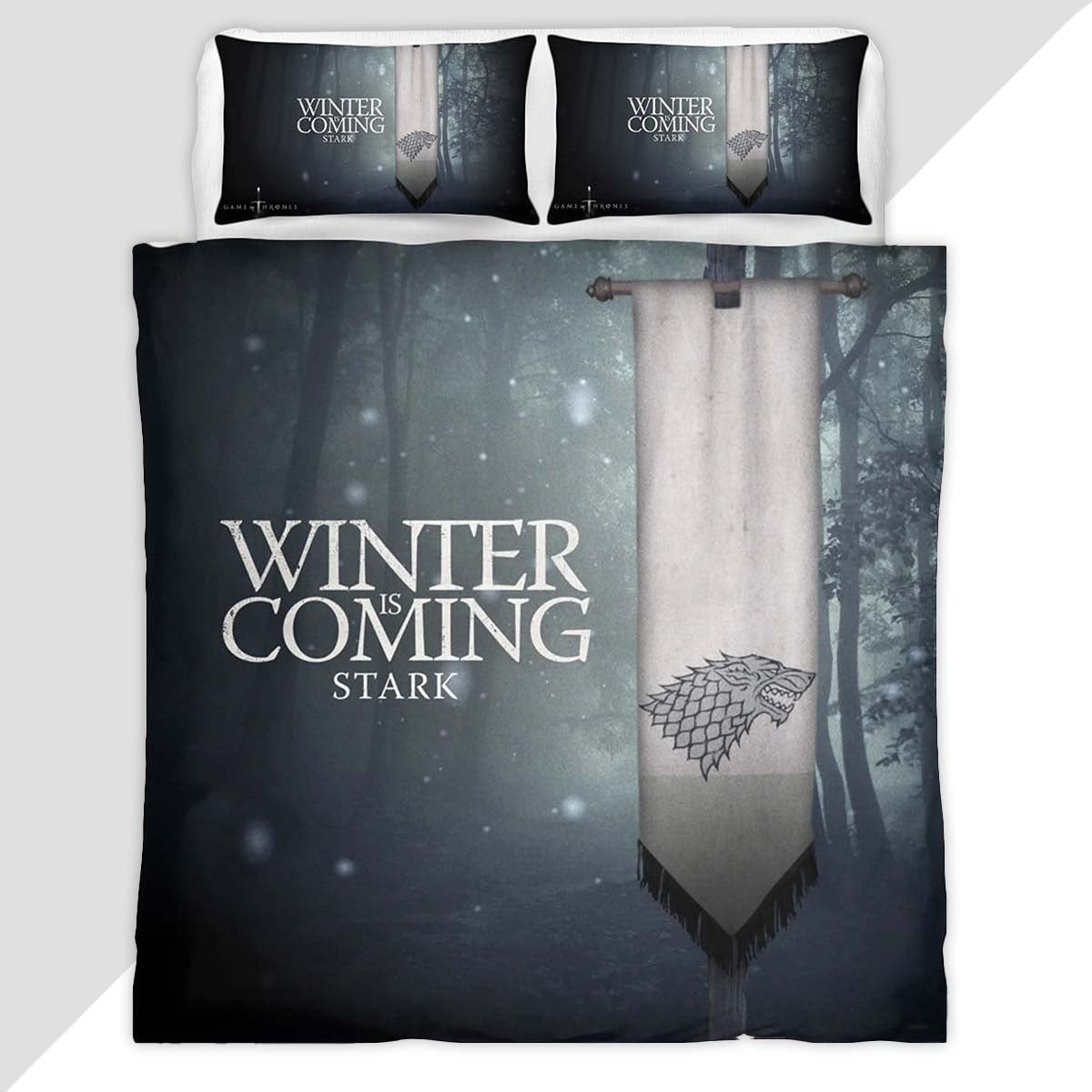 Game of Thrones Winter is coming 15 Duvet Cover - Game of Thrones Bedding Set
