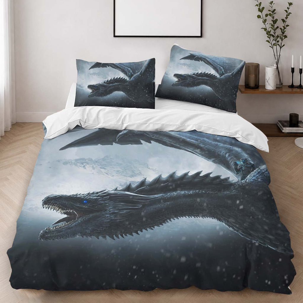 Game of Thrones Winter is coming Dragon 40 Duvet Cover - Game of Thrones Bedding Set 2