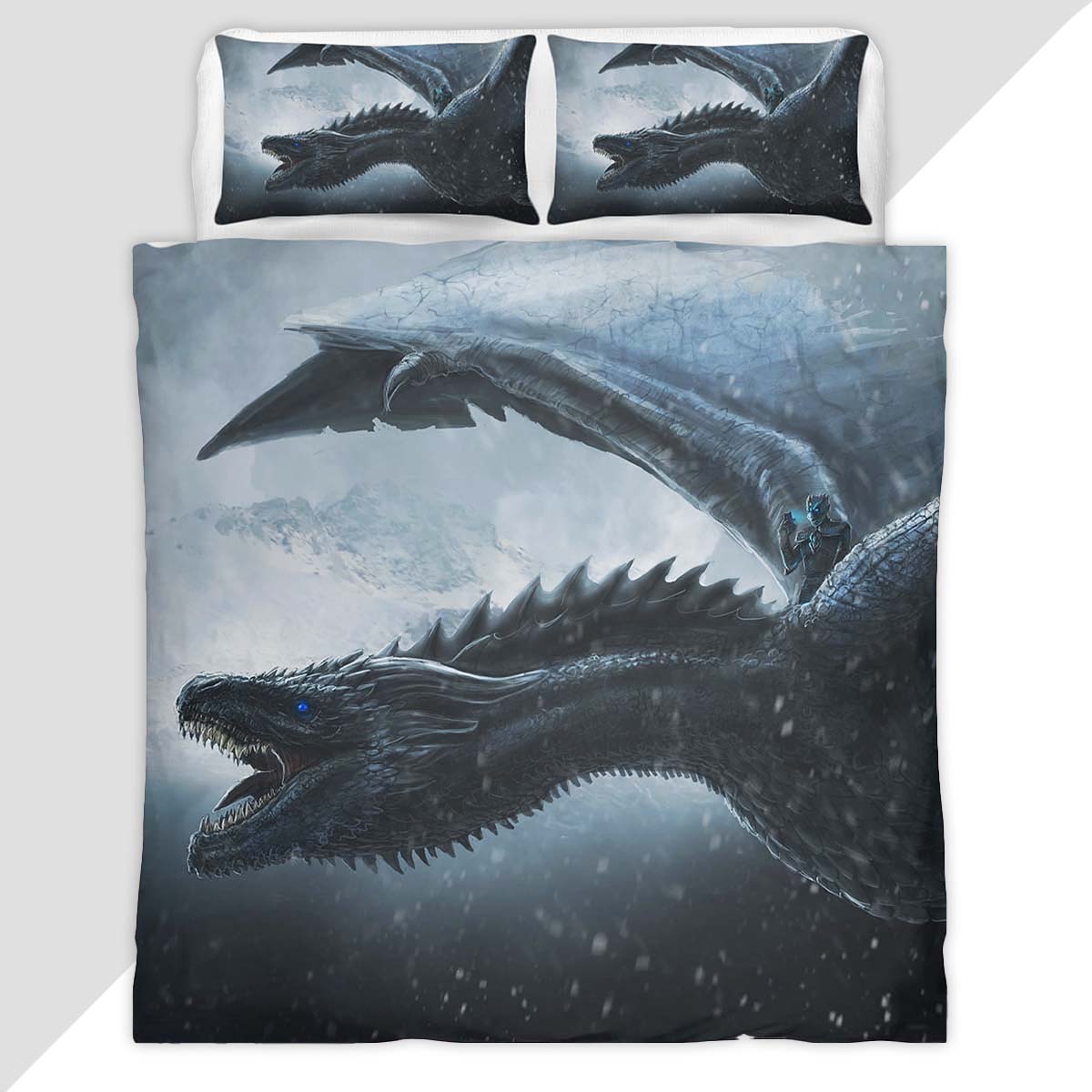 Game of Thrones Winter is coming Dragon 40 Duvet Cover - Game of Thrones Bedding Set