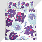 Gastly Haunter Gengar Pokemon Duvet Cover - Pokemon Bedding Set