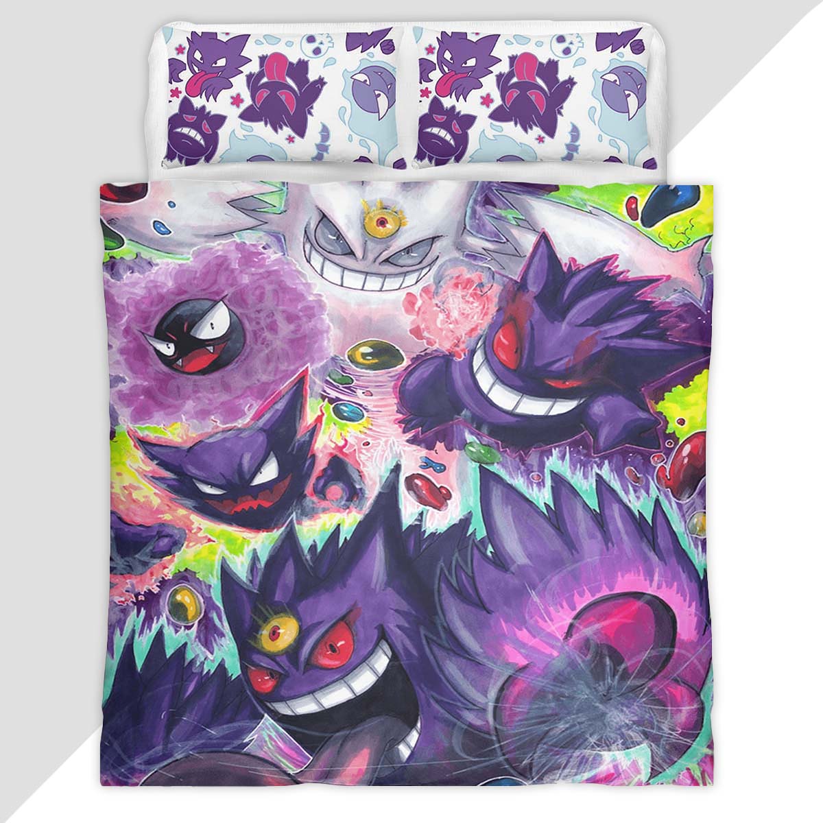 Gengar Pokemon 2 Duvet Cover - Pokemon Bedding Set