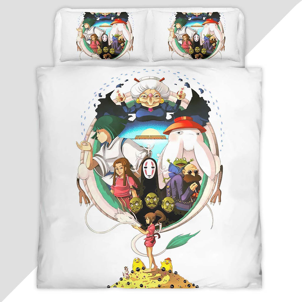 Ghibli Spirited Away 1001 Duvet Cover - Studio Ghibli Bedding Set