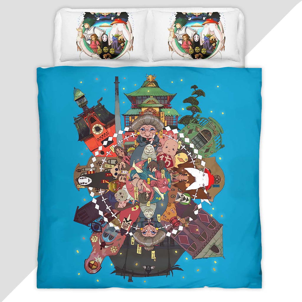 Ghibli Spirited Away 1002 Duvet Cover - Studio Ghibli Bedding Set
