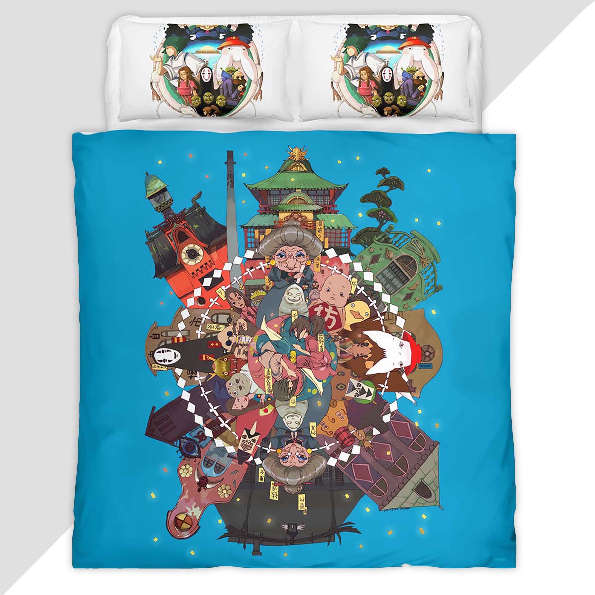 Ghibli Spirited Away 1002 Duvet Cover - Studio Ghibli Bedding Set