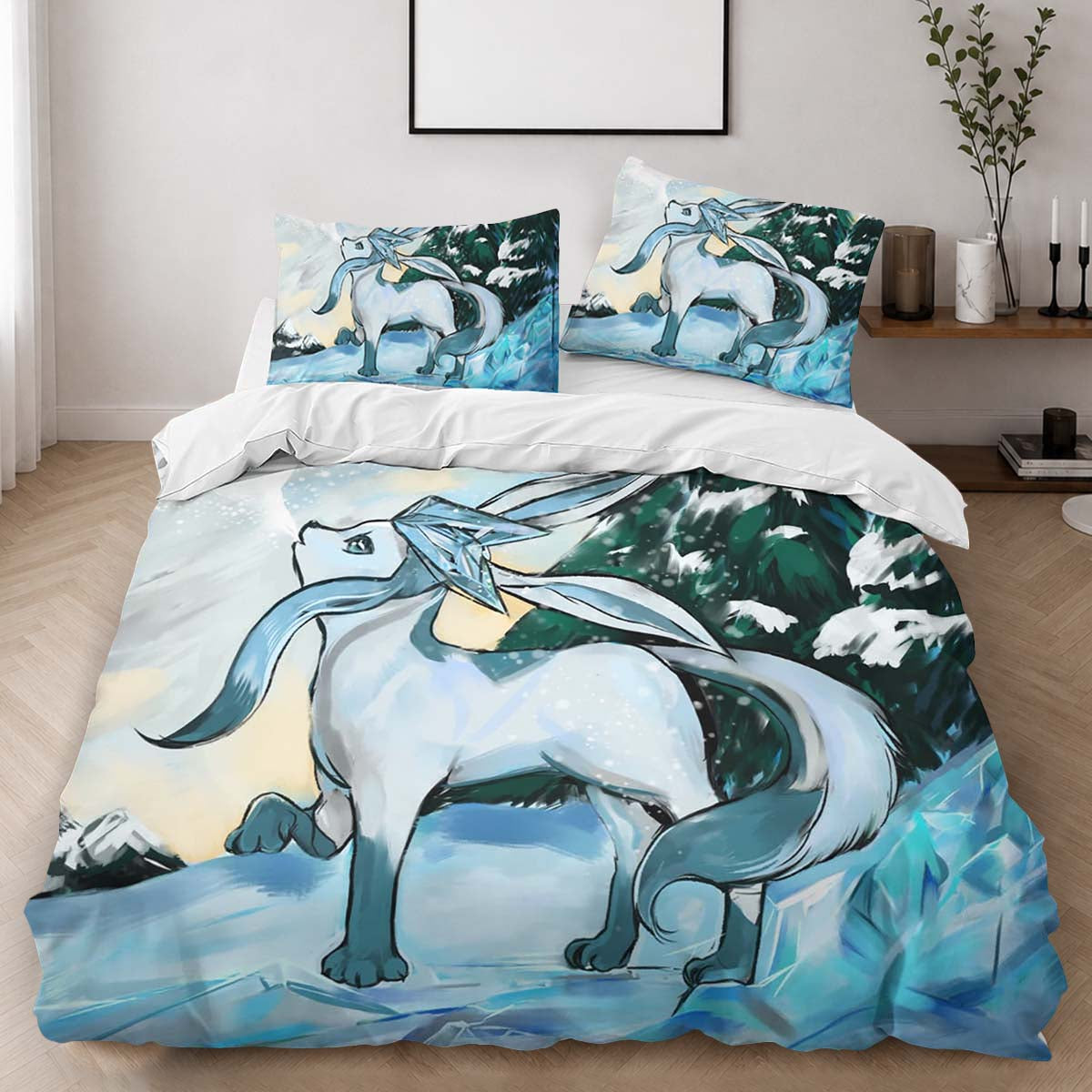 Glaceon Pokemon Duvet Cover - Pokemon Bedding Set 2