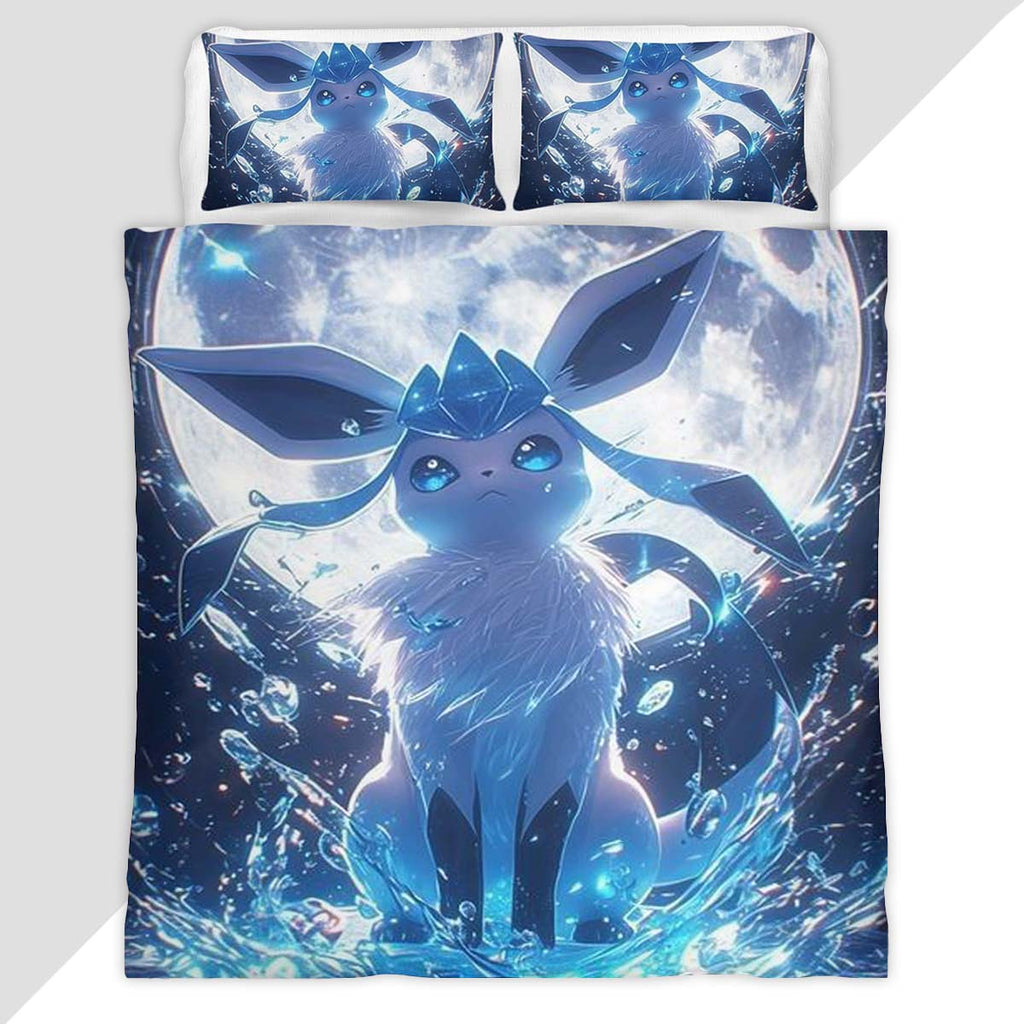 Glaceon Pokemon 4 Duvet Cover - Pokemon Bedding Set