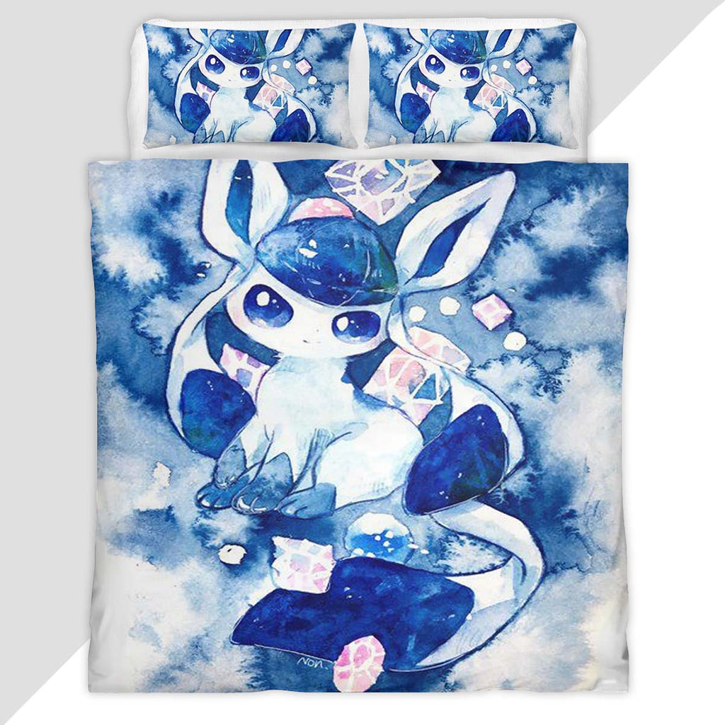 Glaceon Pokemon 5 Duvet Cover - Pokemon Bedding Set