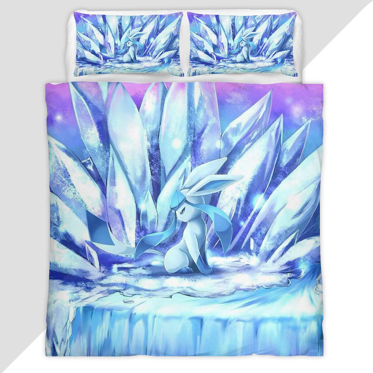 Glaceon Pokemon 7 Duvet Cover - Pokemon Bedding Set