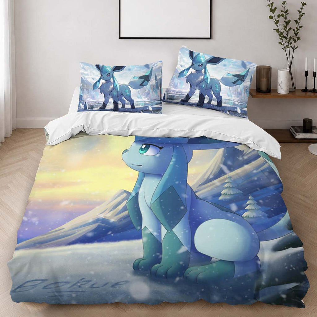 Glaceon Pokemon 9 Duvet Cover - Pokemon Bedding Set 2