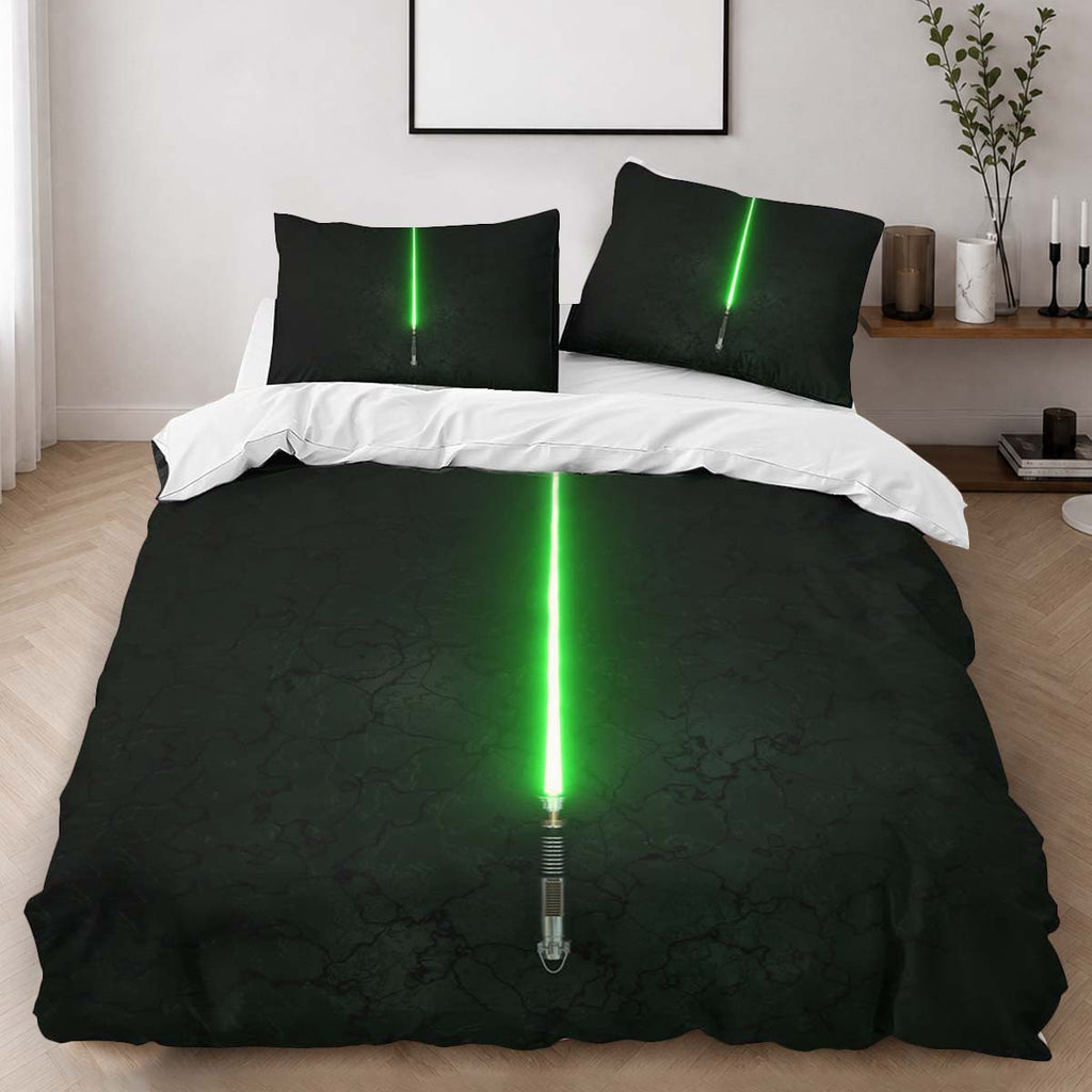 Green Lightsaber Star Wars Duvet Cover - Star Wars Bedding Set 2