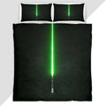 Green Lightsaber Star Wars Duvet Cover - Star Wars Bedding Set