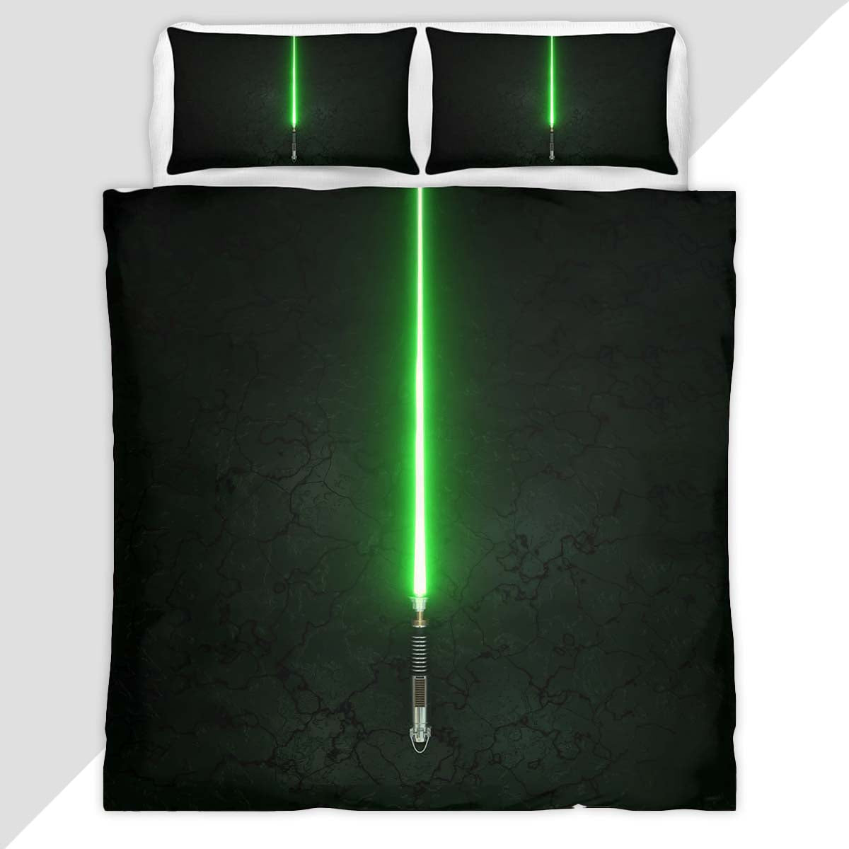 Green Lightsaber Star Wars Duvet Cover - Star Wars Bedding Set