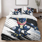 Greninja Pokemon Duvet Cover - Pokemon Bedding Set 2