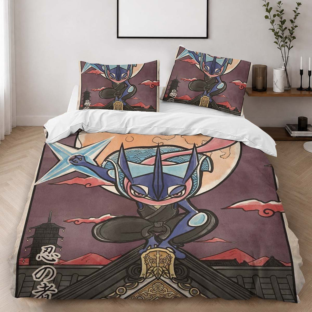 Greninja Pokemon 2 Duvet Cover - Pokemon Bedding Set 2