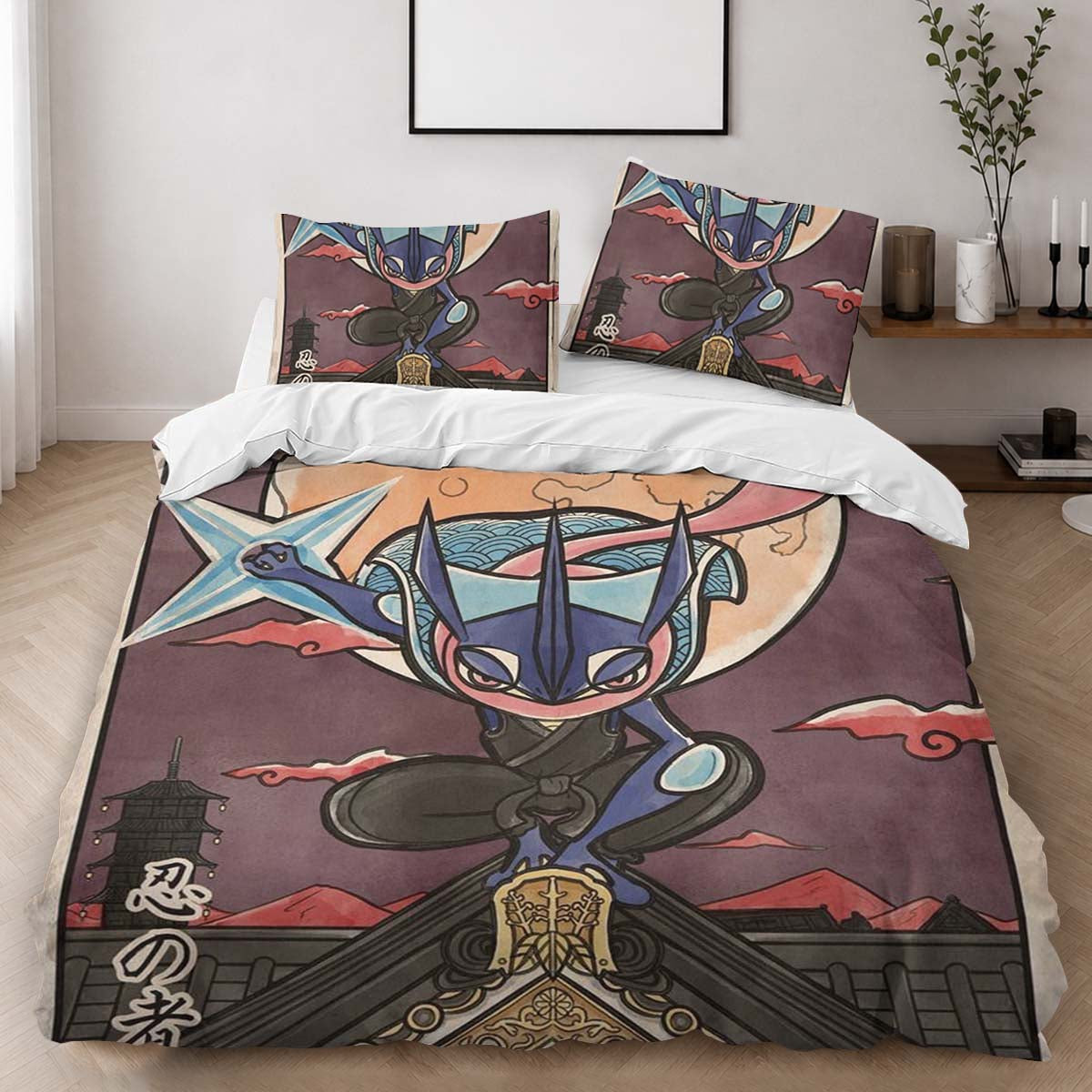 Greninja Pokemon 2 Duvet Cover - Pokemon Bedding Set 2