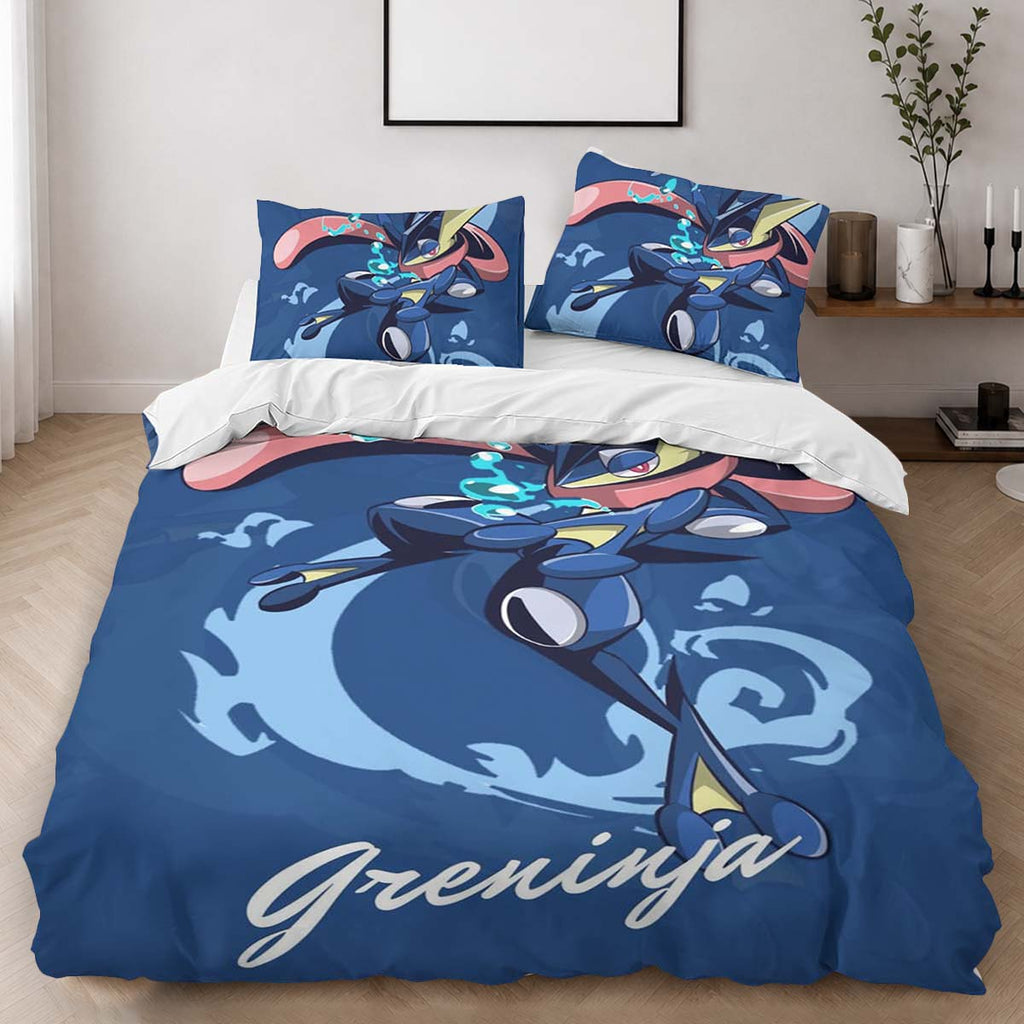 Greninja Pokemon 3 Duvet Cover - Pokemon Bedding Set 2