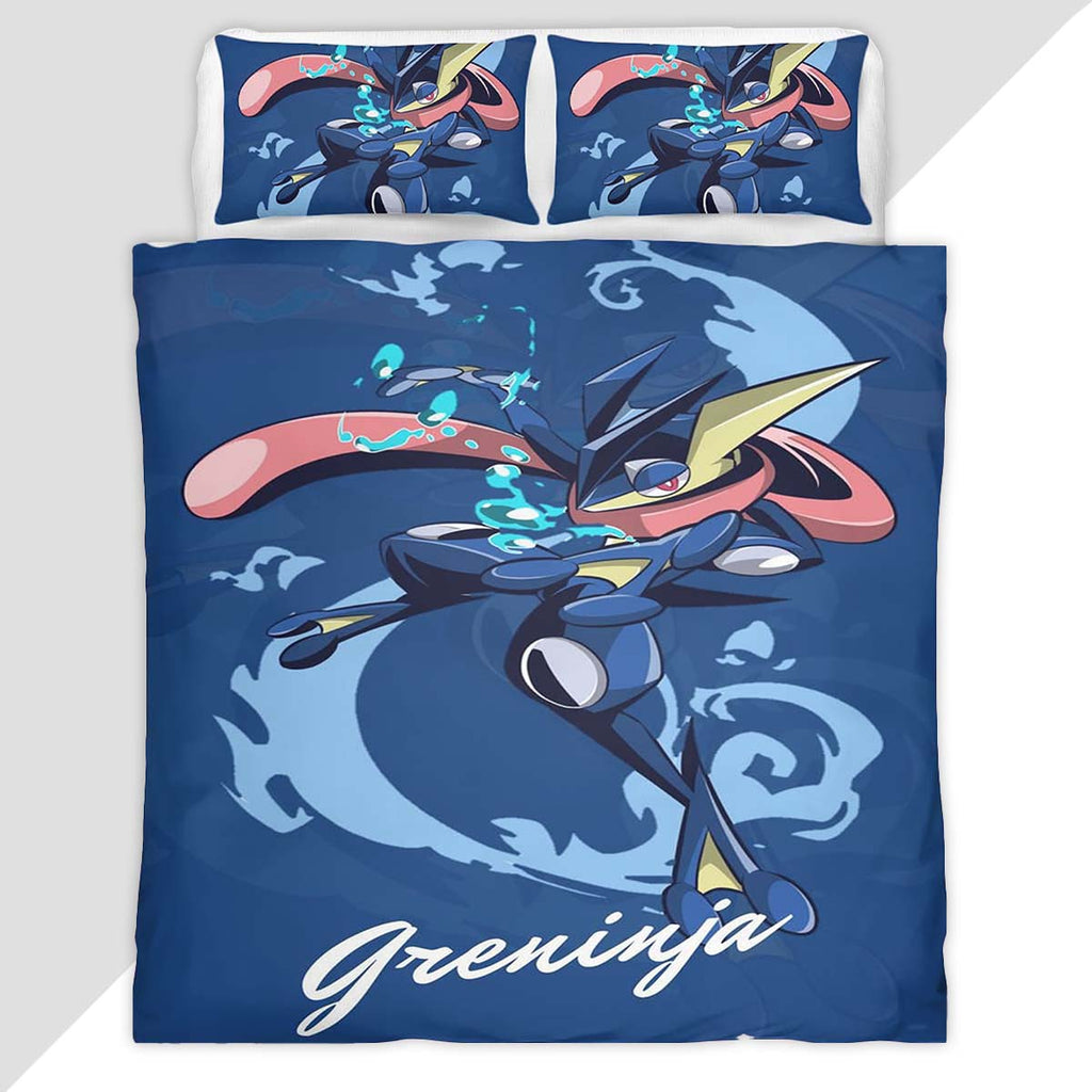 Greninja Pokemon 3 Duvet Cover - Pokemon Bedding Set