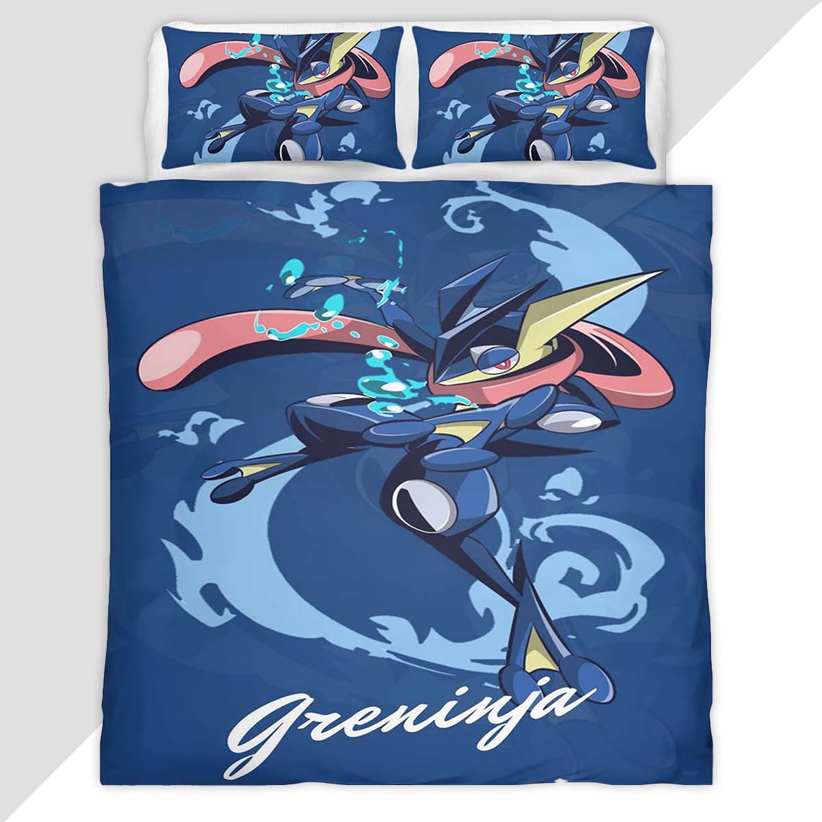 Greninja Pokemon 3 Duvet Cover - Pokemon Bedding Set