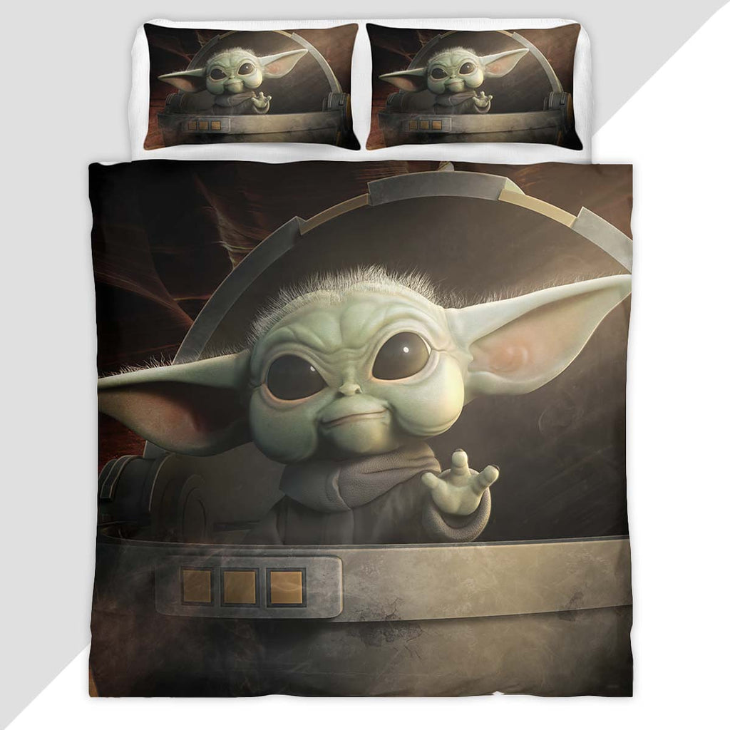 Grogu Star Wars Baby Yoda The Mandalorian Duvet Cover - Star Wars Bedding Set