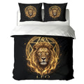 Leo Royal Golden Lion Duvet Cover Bedding Set