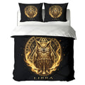 Libra Cosmic Golden Owl Duvet Cover Bedding Set