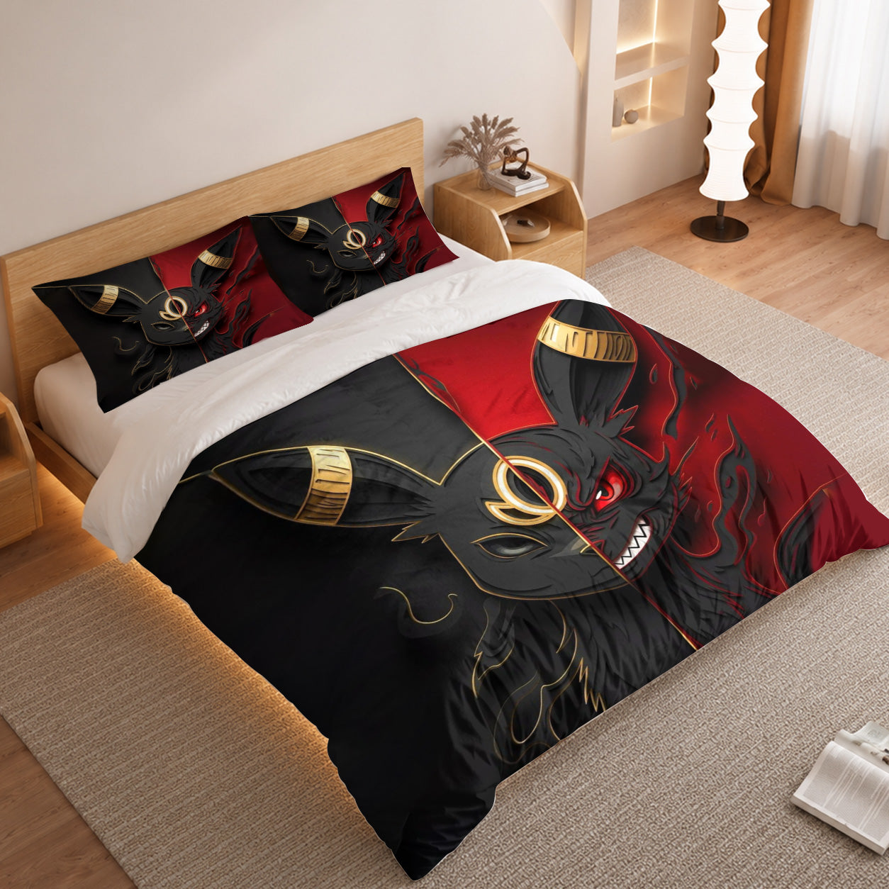 Pokemon Duvet Cover Set with Shiny Umbreon Dark Aura 2