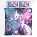 Pokemon Duvet Cover Set with Mewtwo Psychic Power