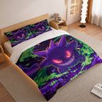 Pokemon Duvet Cover Set with Gengar Ghost Purple Aura 2
