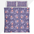 Pokemon Duvet Cover Set with Gengar Pattern Repeat