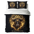 Taurus Majestic Golden Bull Duvet Cover Bedding Set